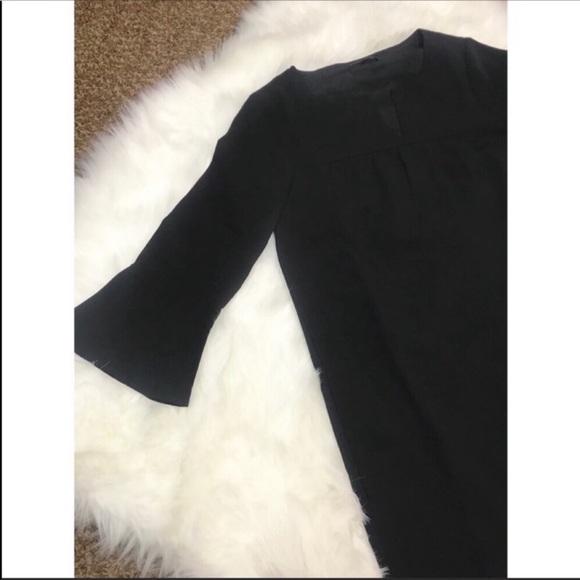 Madewell Bell Sleeve Dress Black NWOT Sz XS - Picture 6 of 7